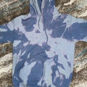 Slate Blue Bleached Hoodie